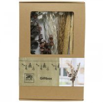 Produkt Dekoracyjny bukiet suszonych kwiatów, zestaw DIY z różową mieszanką dzikich kwiatów, kreatywna dekoracja stołu, wysokość 30-35 cm