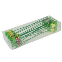 Produkt Wtyczki roślinne żabki ozdobne kwiatki 24cm 16 szt
