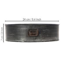 Produkt Doniczka, dekoracyjna forma do pieczenia, forma do sadzenia, metalowa ozdoba Ø24cm H7,5cm