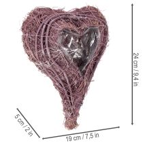 Produkt Serce do roślin z ozdobą foliową do sadzenia 24cm