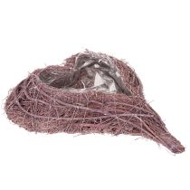 Produkt Miska w kształcie serca z gałązek z wkładem foliowym, 37 cm