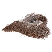 Produkt Doniczka w kształcie serca z gałązek z folią, 20cm, 2 sztuki