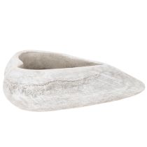 Produkt Dekoracyjna misa w kształcie serca, szara; mała doniczka w kształcie serca, 19 cm