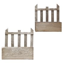 Produkt Doniczka Drewniana Mini Skrzynka na Kwiaty L22/25 cm Zestaw 2 szt.
