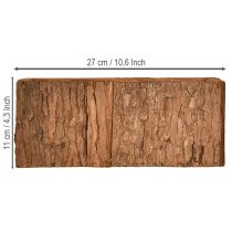 Produkt Drewniana doniczka prostokątna z kory sosnowej 27×10cm