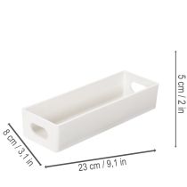 Produkt Taca prostokątna z uchwytami do przechowywania i dekoracji stołu, 32 cm