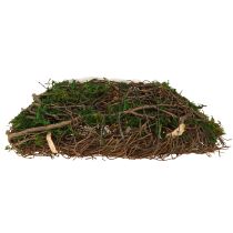 Produkt Poduszka na rośliny z mchu i winorośli, naturalna, 20×20×6,5 cm