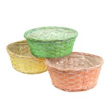 Produkt Kosz na rośliny okrągły Ø25cm pomarańczowy, żółty, zielony 6 szt