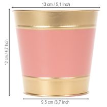 Produkt Doniczka metalowa/doniczka/saszetka, Ø13cm, wys.12cm, 4 sztuki
