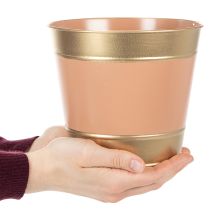 Produkt Doniczka metalowa, Ø17cm, wys.14,5cm, 4 sztuki