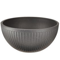 Produkt Doniczka plastikowa z rowkami antracytowa Ø30cm