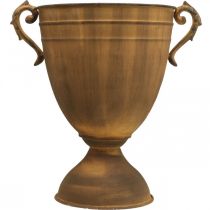Produkt Metalowy wazon doniczkowy o rdzawym wyglądzie Ø22,5 cm W32,5 cm