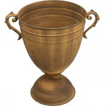Produkt Metalowy wazon doniczkowy o rdzawym wyglądzie Ø22,5 cm W32,5 cm