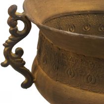 Doniczka rdzawy wazon w kształcie kubka duży metalowy Ø29cm W39cm