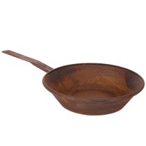 Produkt Tacka do sadzenia, rdzawa miska z uchwytem, metalowa doniczka, Ø31 cm