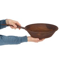Produkt Tacka do sadzenia, rdzawa miska z uchwytem, metalowa doniczka, Ø31 cm