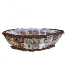 Produkt Doniczka owalna jardiniere kora brzozowa pnącza 36x13x12cm