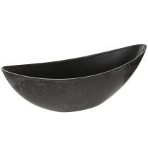 Produkt Plastikowa miska na roślinę w kolorze antracytowym 28×9×9cm 3szt
