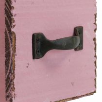 Produkt Szuflada na rośliny drewniana ozdobna skrzynka na rośliny różowa 12,5 cm