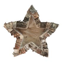Skrzynka na rośliny Drewniana doniczka w kształcie gwiazdki Ø30cm W7cm