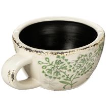 Produkt Doniczka ceramiczna z kwiatowym wzorem, dekoracja pokoju, 18 cm