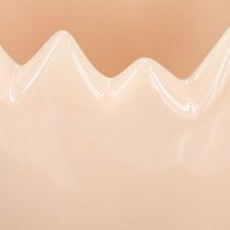 Produkt Doniczka w kształcie jajka z załamanym brzegiem do kreatywnego ustawienia na parapetach i stołach, 9 cm, 3 sztuki