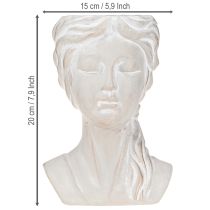 Produkt Doniczka żeńska popiersie zabytkowa odlew kamienny wys. 20cm