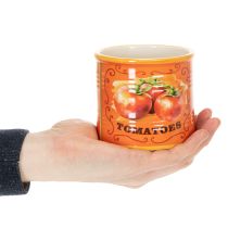 Produkt Zestaw doniczek na pomidory, ceramiczne doniczki dekoracyjne do kuchni i wystroju retro, 14 cm, zestaw 3 sztuk