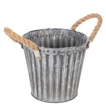 Produkt Doniczka metalowa, doniczka dekoracyjna z uchwytami, doniczka, podstawka pod doniczkę Ø16,5 cm