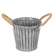 Produkt Doniczka metalowa, doniczka dekoracyjna z uchwytami, doniczka, podstawka pod doniczkę Ø16,5 cm