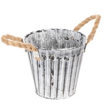 Produkt Doniczka z uchwytami, metalowa, dekoracyjna do sadzenia Ø14,5cm