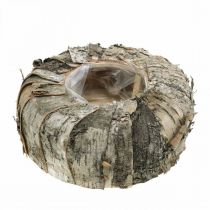 Cachepot Doniczka okrągła z kory brzozowej Ø25cm H10cm