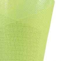Produkt Tkany papier doniczkowy do doniczek zielony, żółty, fioletowy Ø7cm W13cm 12szt
