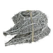 Produkt Białe winoroślowe serce 30x23 cm Dekoracja pogrzebowa 2-częściowy zestaw dekoracji na grób