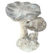 Produkt Kamień dekoracyjny grzybowy odlewany szary bielony 21,5×18×22cm