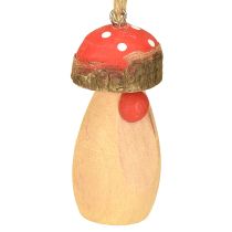Produkt Grzybki do zawieszania drewniane białe, brązowe różne 6,5/8cm 8 szt