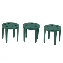 Produkt Uchwyt na kompozycje kwiatowe Pinholder do pianki kwiatowej zielony 3cm 50 szt