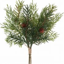 Ozdobne gałązki Świąteczna gałązka sosny sztuczna 31cm 2szt