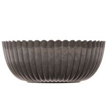 Produkt Miska żebrowana, antracytowa, dekoracyjna, okrągła, 15cm, 2 sztuki