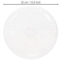 Produkt Dekoracyjna przezroczysta miska okrągła z nóżką, 32 cm