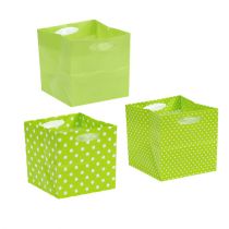 Torebka foliowa 10,5cm x 10,5cm x 10,5cm Zielona 12szt