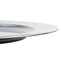 Produkt Talerze plastikowe srebrne Ø17cm 10szt