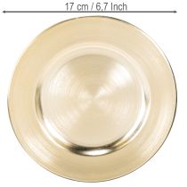 Produkt Małe okrągłe błyszczące talerze dekoracyjne, 17 cm, 6 szt.