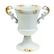 Kubek antyczny biały Ø14cm W21cm