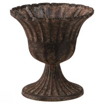 Produkt Kubek wazon dekoracyjny kubek metalowy brązowy antyczny Ø14cm W12cm