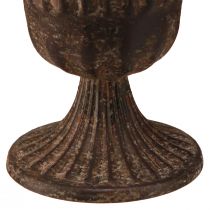 Produkt Kubek wazon dekoracyjny kubek metalowy brązowy antyczny Ø14cm W12cm