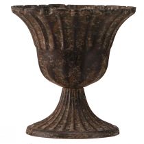 Produkt Kubek wazon dekoracyjny kubek metalowy brązowy antyczny Ø14cm W12cm