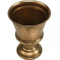 Produkt Wazon kielichowy złoty kielich antyczny metal dekoracyjny Ø14cm W18,5cm