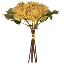 Produkt Protea sztuczna Leucospermum igielnik żółty 30cm 6 szt.