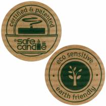 Produkt Świeca pieńkowa PURE Nature, trwała, naturalna świeca wykonana ze stearyny i wosku rzepakowego 90/70mm